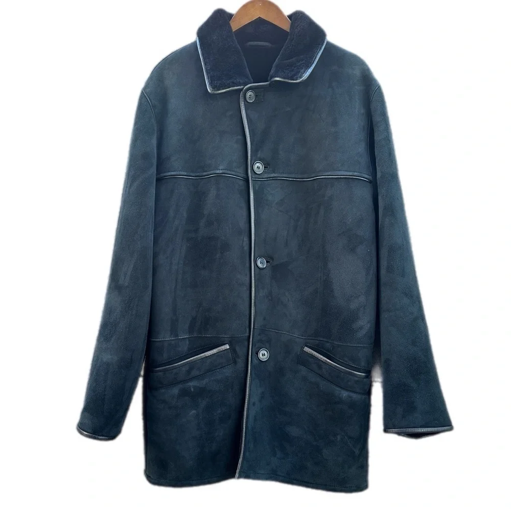 Vintage Autunno Shearlings 100% Sheepskin Coat Made in Turkey, Men’s Medium